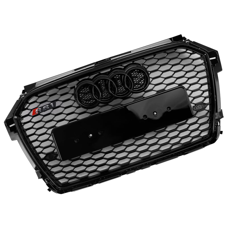 2016–2019 Audi A1 S1 8x facelift RS Style plášťový šokový prut rošt černé