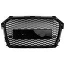 2016-2019 Audi A1 S1 8X Facelift RS Style Honeycomb Bumper Grille Svart