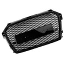 2016-2019 Audi A1 S1 8X Facelift RS Style Honeycomb Bumper Grille Svart