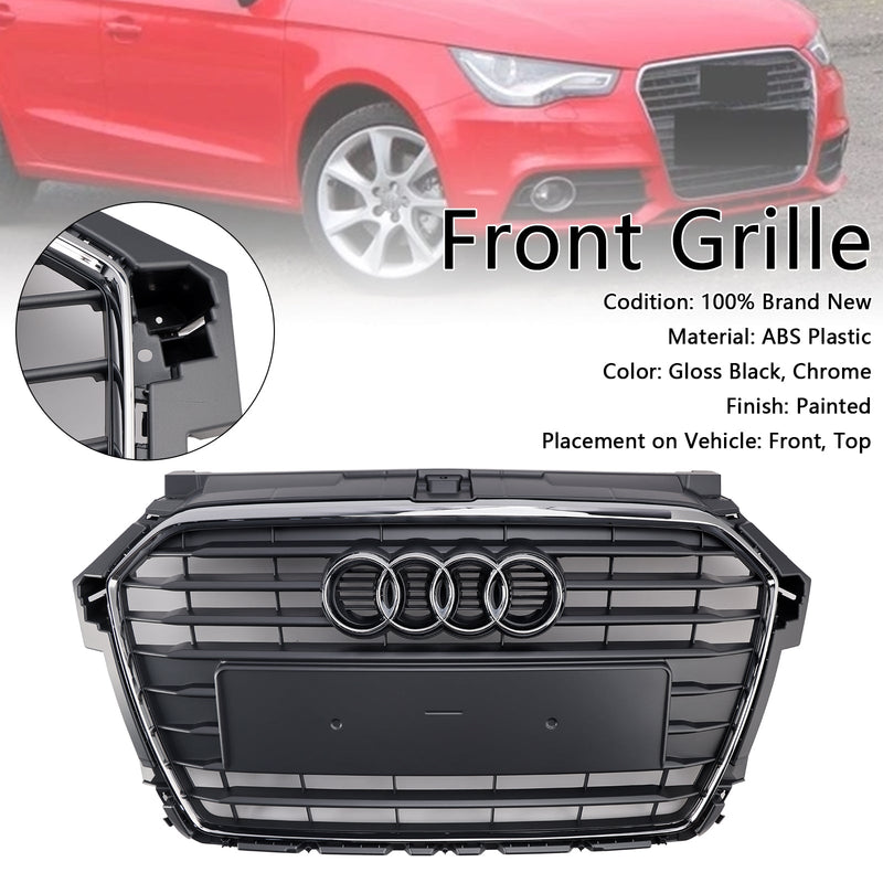 2016–2019 Audi A1 S1 MK1 Facelift Chrom Frontstoßstangengrill