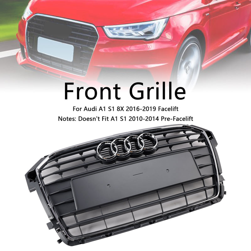 2016–2019 Audi A1 S1 MK1 Facelift Chrom Frontstoßstangengrill