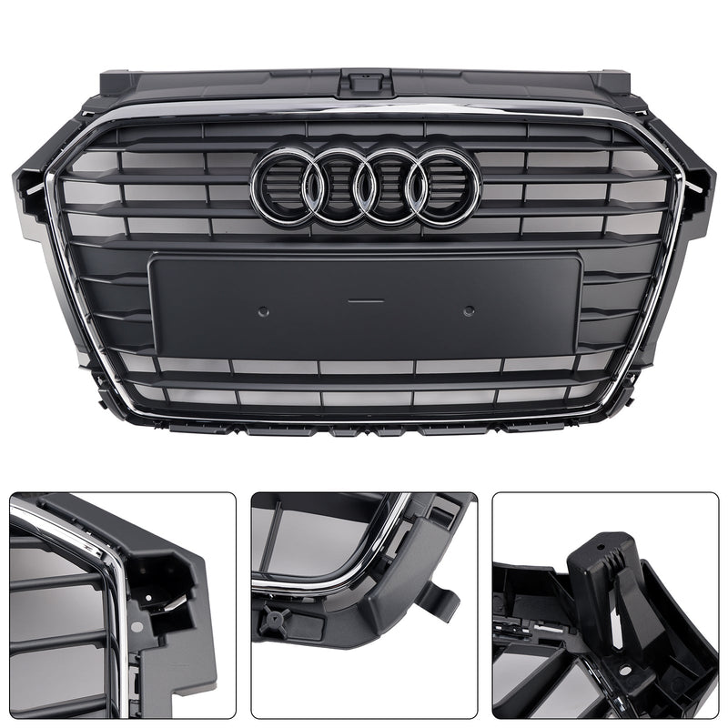 2016–2019 Audi A1 S1 MK1 Facelift Chrom Frontstoßstangengrill