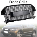 2011–2015 Audi Q3 S-Line RSQ3 Style Frontgrill mit Wabengitter, Schwarz glänzend