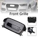 2011–2015 Audi Q3 S-Line RSQ3 Style Frontgrill mit Wabengitter, Schwarz glänzend