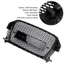 2011–2015 Audi Q3 S-Line RSQ3 Style Frontgrill mit Wabengitter, Schwarz glänzend