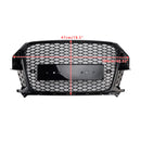 2011–2015 Audi Q3 S-Line RSQ3 Style Frontgrill mit Wabengitter, Schwarz glänzend