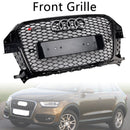 2011–2015 Audi Q3 S-Line RSQ3 Style Frontgrill mit Wabengitter, Schwarz glänzend