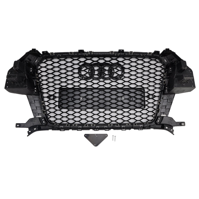 2011–2015 Audi Q3 S-Line RSQ3 Style Frontgrill mit Wabengitter, Schwarz glänzend