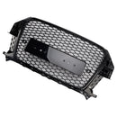 2011–2015 Audi Q3 S-Line RSQ3 Style Frontgrill mit Wabengitter, Schwarz glänzend