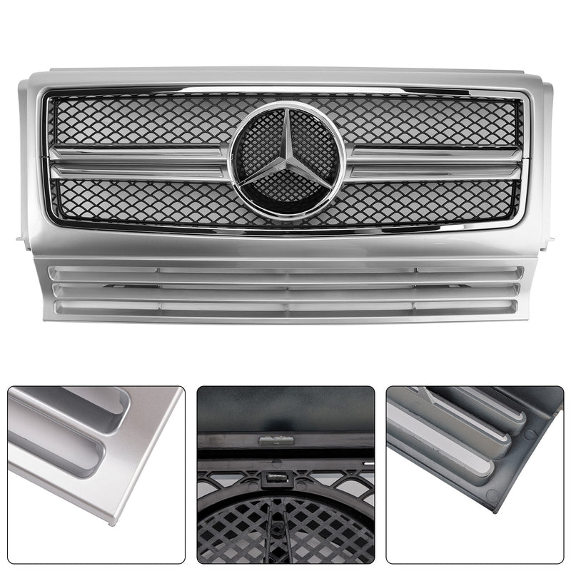 1990-2018 Mercedes Benz W463 Chrome Black Front Bumper Grille Grill Generic