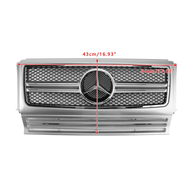 1990-2018 Mercedes Benz W463 Chrome Black Front Bumper Grille Grill Generic