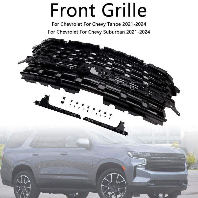 Z71-Look Frontstoßstangengrill Passend für Chevrolet Tahoe/Suburban 2021-2024 Schwarz