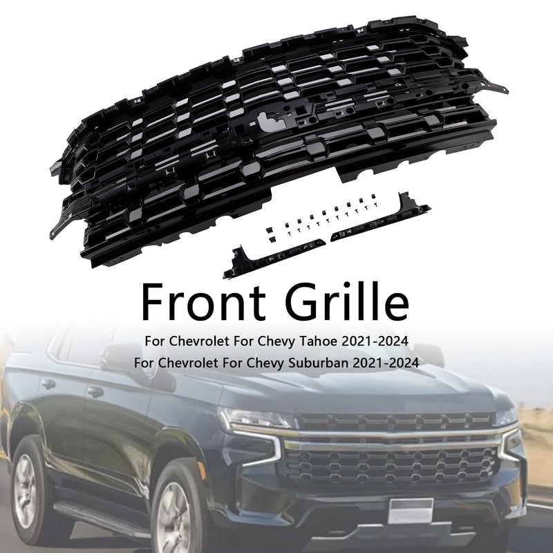 Z71-Look Frontstoßstangengrill Passend für Chevrolet Tahoe/Suburban 2021-2024 Schwarz
