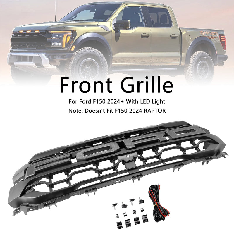 2024+ Ford F150 mit schwarzem LED-Frontgrill