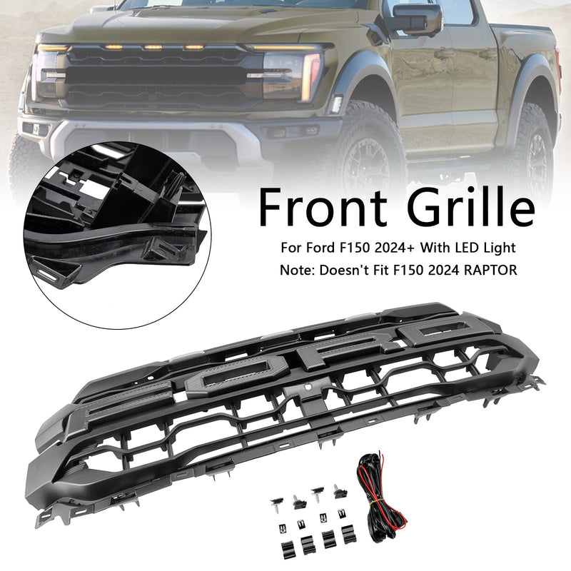 2024+ Ford F150 mit schwarzem LED-Frontgrill