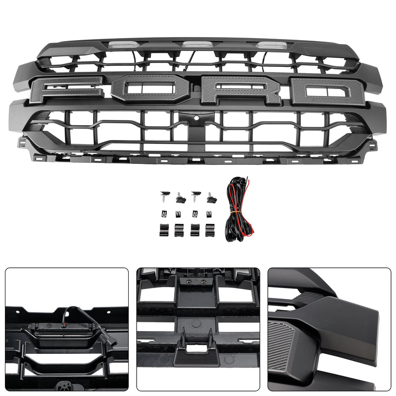 2024+ Ford F150 mit schwarzem LED-Frontgrill