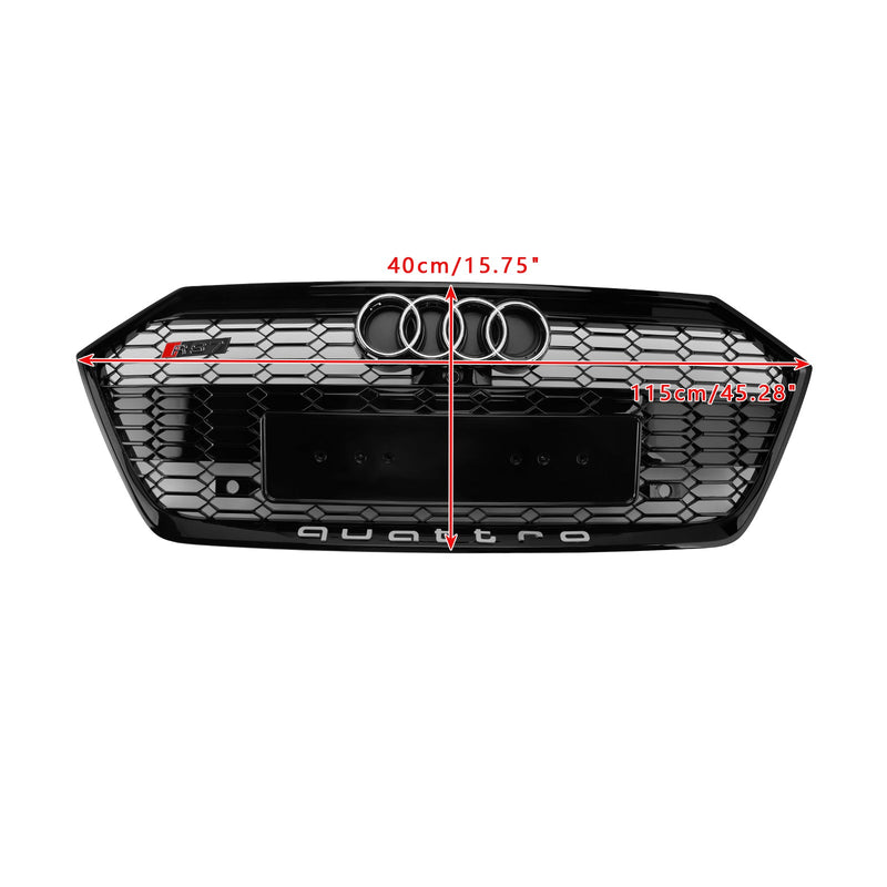 2019–2024 Audi A7 C8/Sline/S7 schwarz glänzend Frontstoßstangengrill