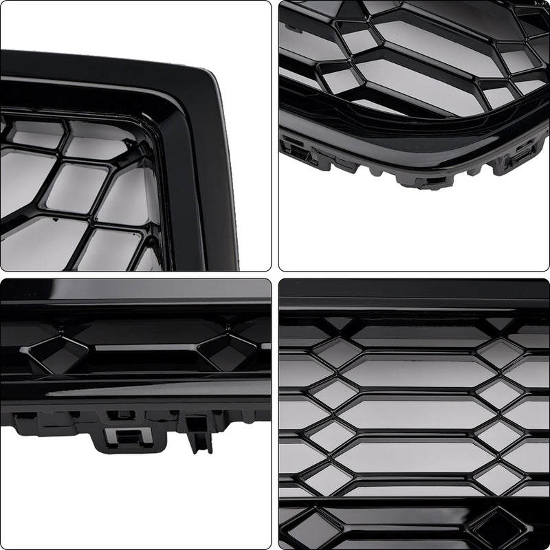 2019–2024 Audi A7 C8/Sline/S7 schwarz glänzend Frontstoßstangengrill