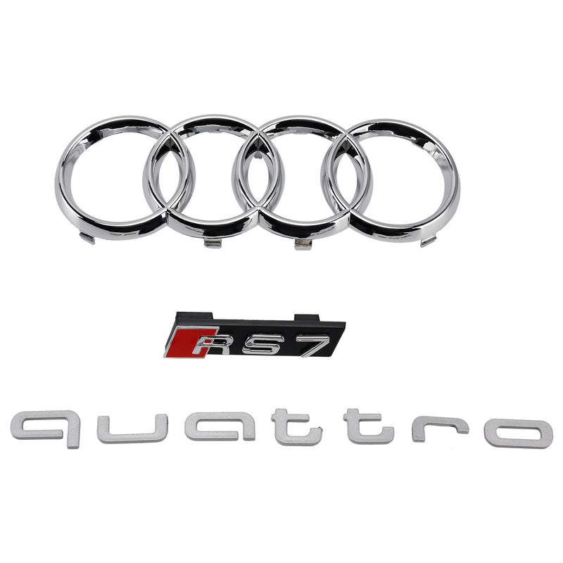 2019–2024 Audi A7 C8/Sline/S7 schwarz glänzend Frontstoßstangengrill