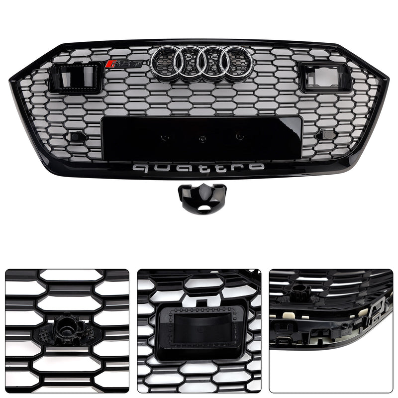 2019–2024 Audi A7 C8 S7 W/ACC Frontstoßstangengrill Grill Schwarz