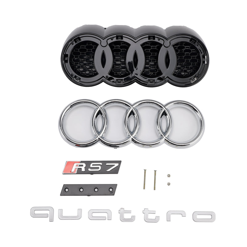 2019–2024 Audi A7 C8 S7 W/ACC Frontstoßstangengrill Grill Schwarz