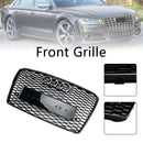 2015–2017 Audi A8 S8 RS8 Stil Frontstoßstangengrill Wabengrill schwarz