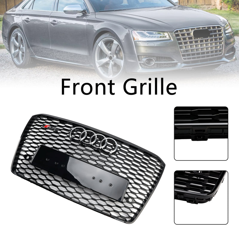 2015–2017 Audi A8 S8 RS8 Stil Frontstoßstangengrill Wabengrill schwarz