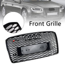 2015–2017 Audi A8 S8 RS8 Stil Frontstoßstangengrill Wabengrill schwarz