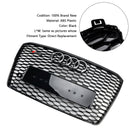 2015–2017 Audi A8 S8 RS8 Stil Frontstoßstangengrill Wabengrill schwarz