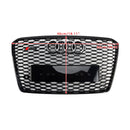 2015–2017 Audi A8 S8 RS8 Stil Frontstoßstangengrill Wabengrill schwarz