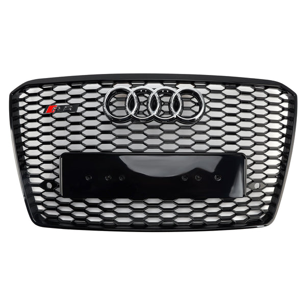 2015–2017 Audi A8 S8 RS8 Stil Frontstoßstangengrill Wabengrill schwarz
