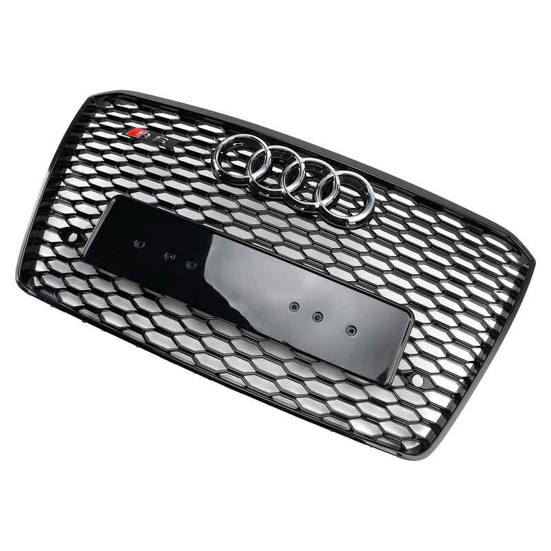 2015–2017 Audi A8 S8 RS8 Stil Frontstoßstangengrill Wabengrill schwarz