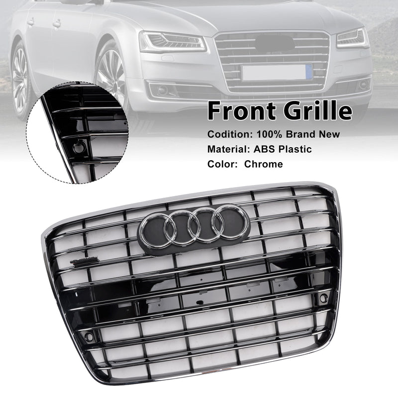 2010–2014 Audi A8 S8 Chrom Frontstoßstange Mesh Grill Kühlergrill