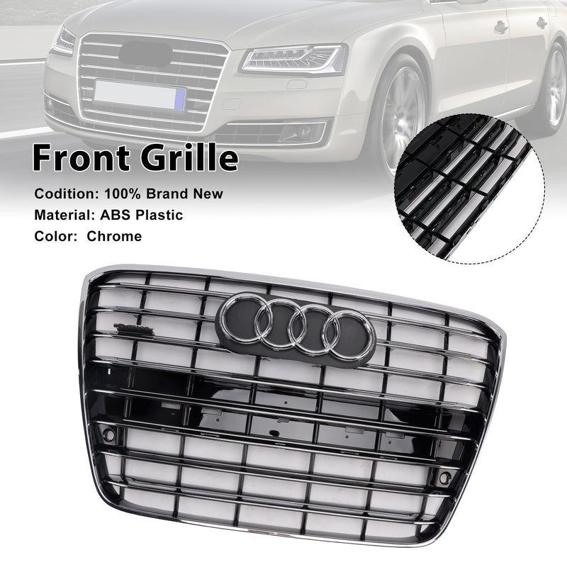 2010–2014 Audi A8 S8 Chrom Frontstoßstange Mesh Grill Kühlergrill