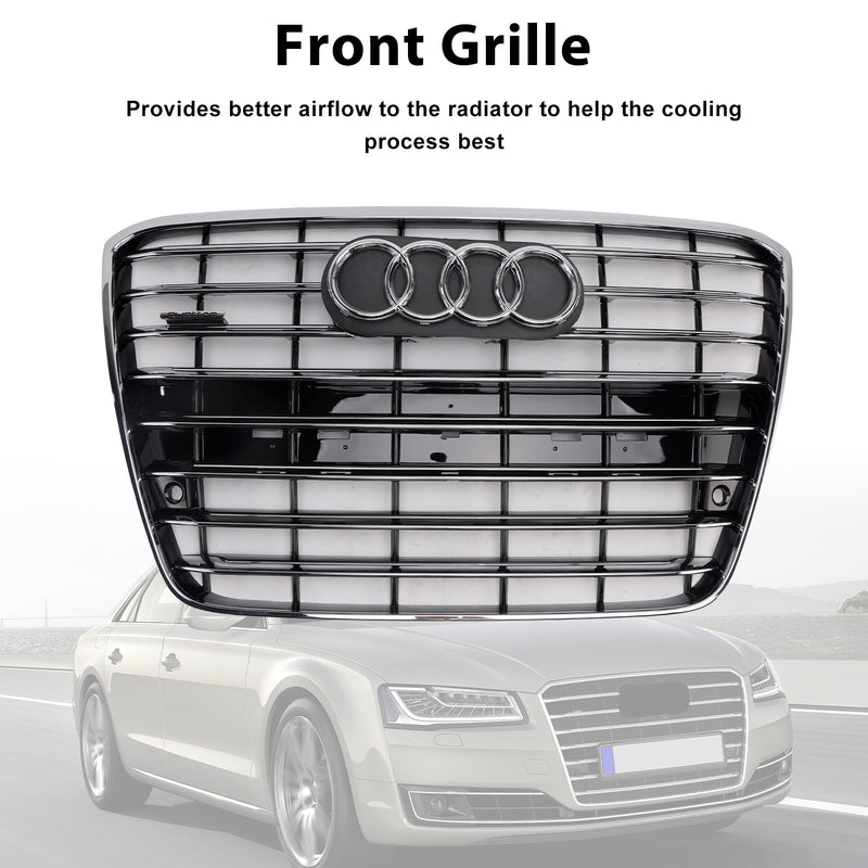2010–2014 Audi A8 S8 Chrom Frontstoßstange Mesh Grill Kühlergrill