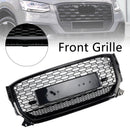 2016-2020 Audi Q2 pre-facelift front kølergrill honeycomb struktur blank sort