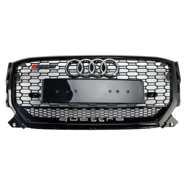 2016-2020 Audi Q2 Vor Facelift Frontkühlergrill Honigwabenstruktur Glänzend Schwarz