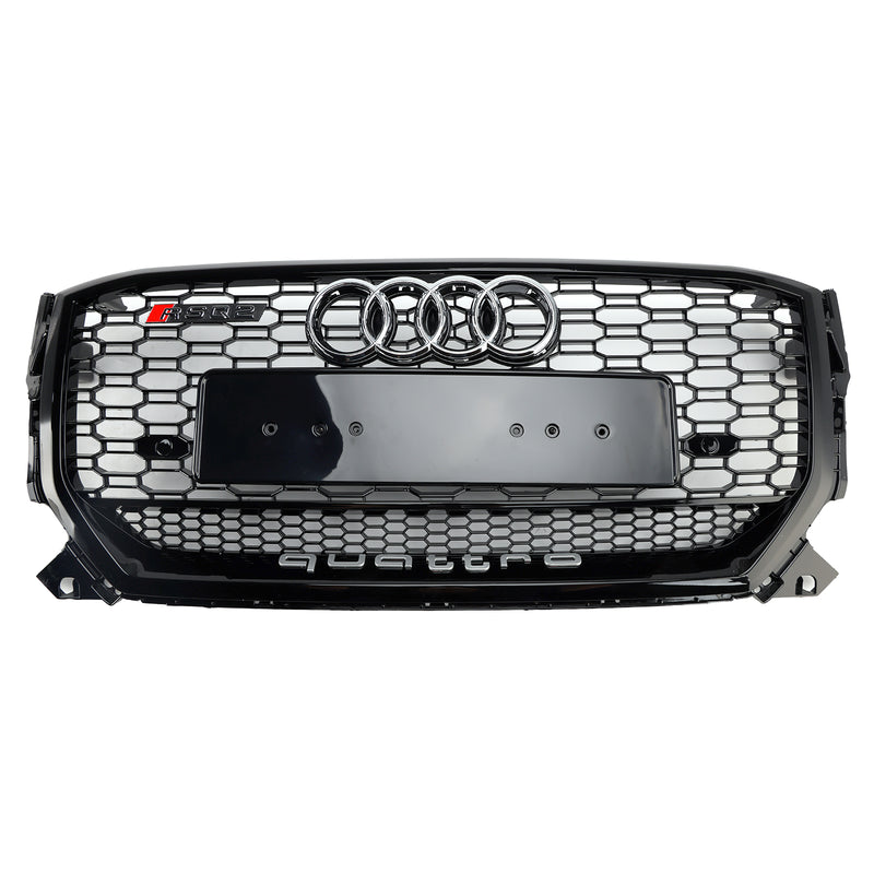 2016-2020 Audi Q2 Vor Facelift Frontkühlergrill Honigwabenstruktur Glänzend Schwarz