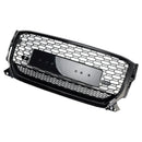 2016-2020 Audi Q2 pre-facelift front kølergrill honeycomb struktur blank sort