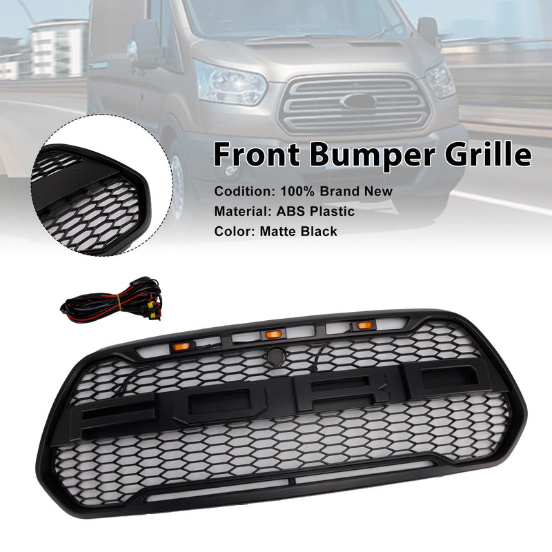 Kühlergrill für die Frontstoßstange, schwarz, für Ford Transit 150, 250, 350 und 350H (Modelljahre 2015–2019).