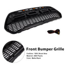 Kühlergrill für die Frontstoßstange, schwarz, für Ford Transit 150, 250, 350 und 350H (Modelljahre 2015–2019).