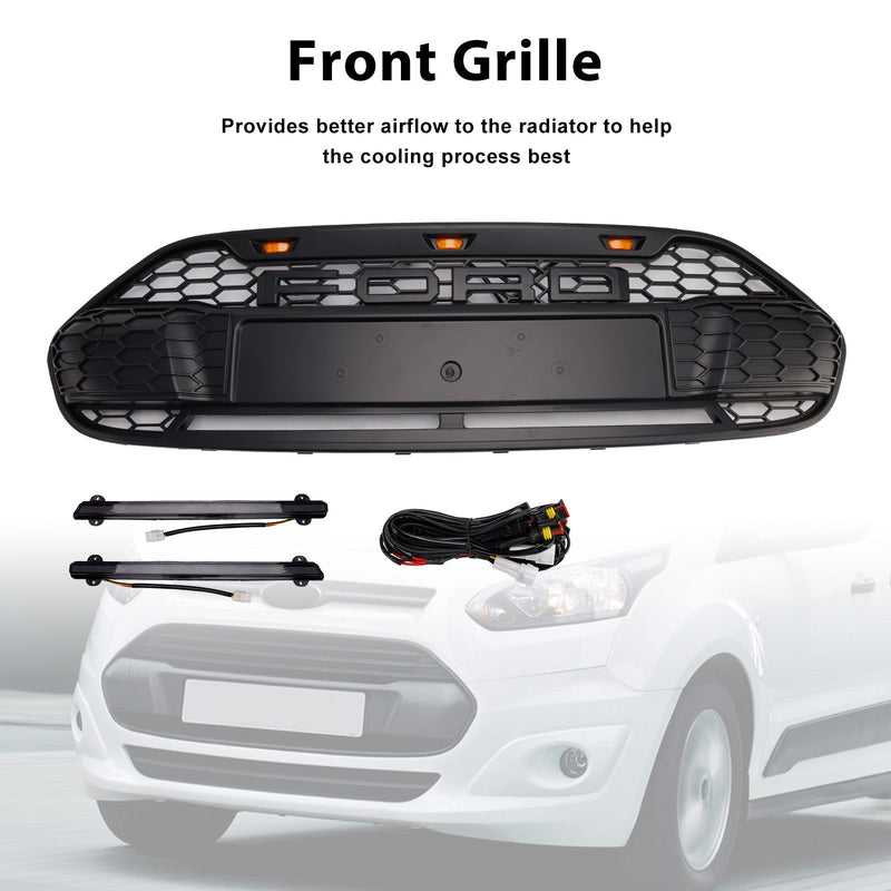 Ford Transit Connect (2014–2018) mit LED-Frontstoßstangengrill in Schwarz