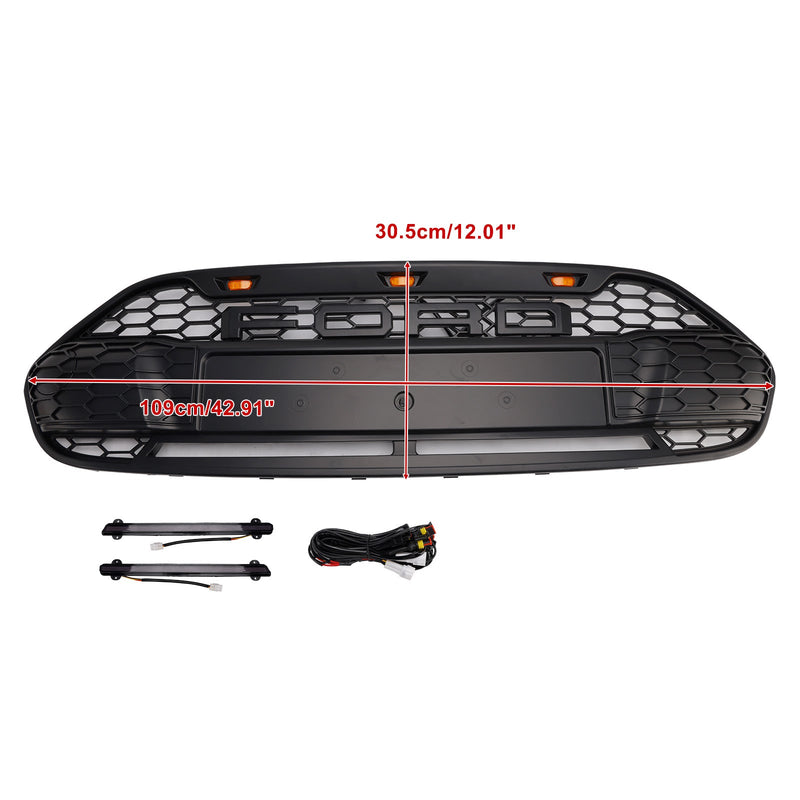 Ford Transit Connect (2014–2018) mit LED-Frontstoßstangengrill in Schwarz