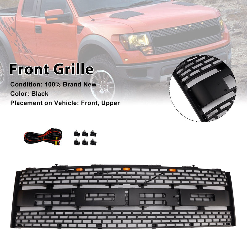 2010–2014 Ford F150 Raptor ohne Kameraloch, Kühlergrill für die Frontstoßstange, CL3Z8200DA