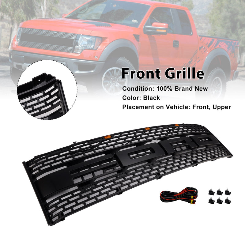 2010–2014 Ford F150 Raptor ohne Kameraloch, Kühlergrill für die Frontstoßstange, CL3Z8200DA