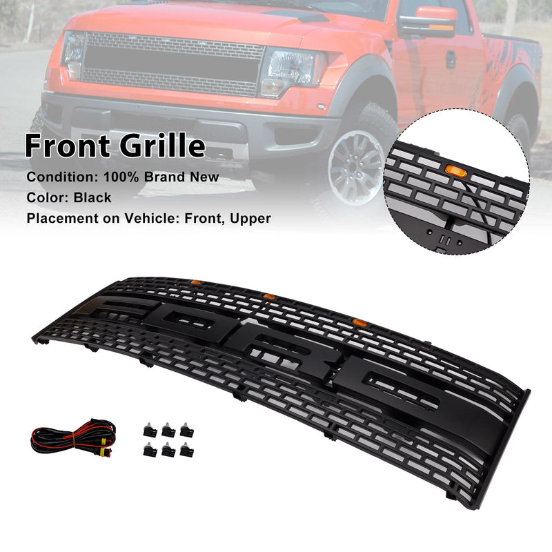 2010–2014 Ford F150 Raptor ohne Kameraloch, Kühlergrill für die Frontstoßstange, CL3Z8200DA