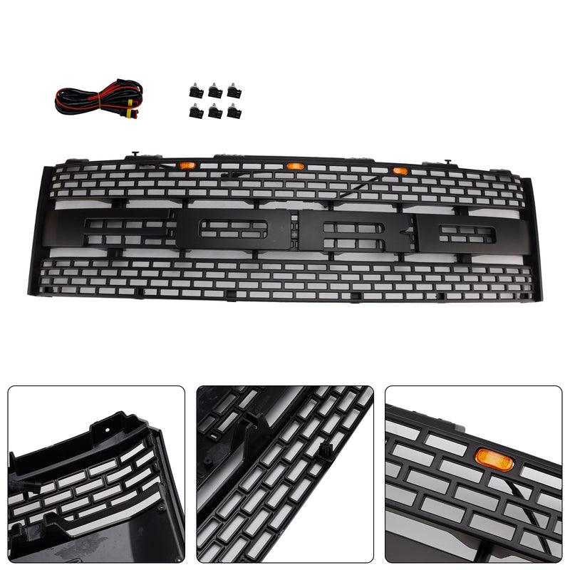 2010–2014 Ford F150 Raptor ohne Kameraloch, Kühlergrill für die Frontstoßstange, CL3Z8200DA