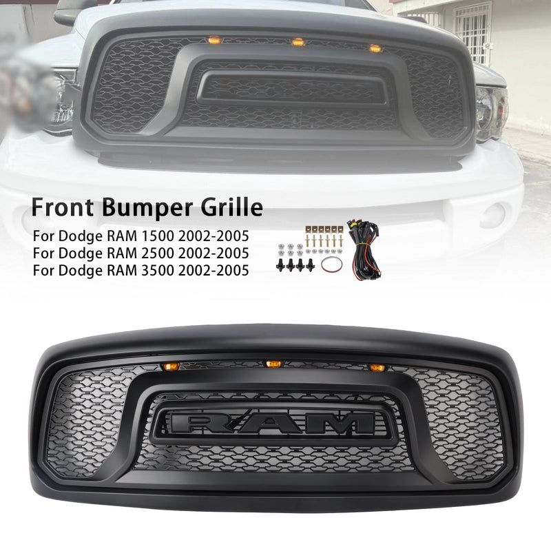 2002–2005 Dodge RAM 1500/2500/3500 Rebel Style Frontstoßstangengrill