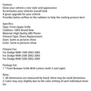 2002–2005 Dodge RAM 1500/2500/3500 Rebel Style Frontstoßstangengrill