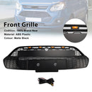 Matsort kofangergitter foran til 2013-2017 Ford Transit personbiler med LED-lys